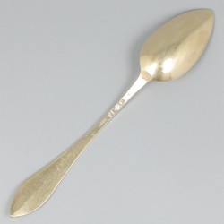 12-delige set koffielepels zilver.