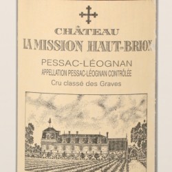 Château La Mission Haute-Brion - Pessac-Léognan - Cru Classé des Graves - 1993.