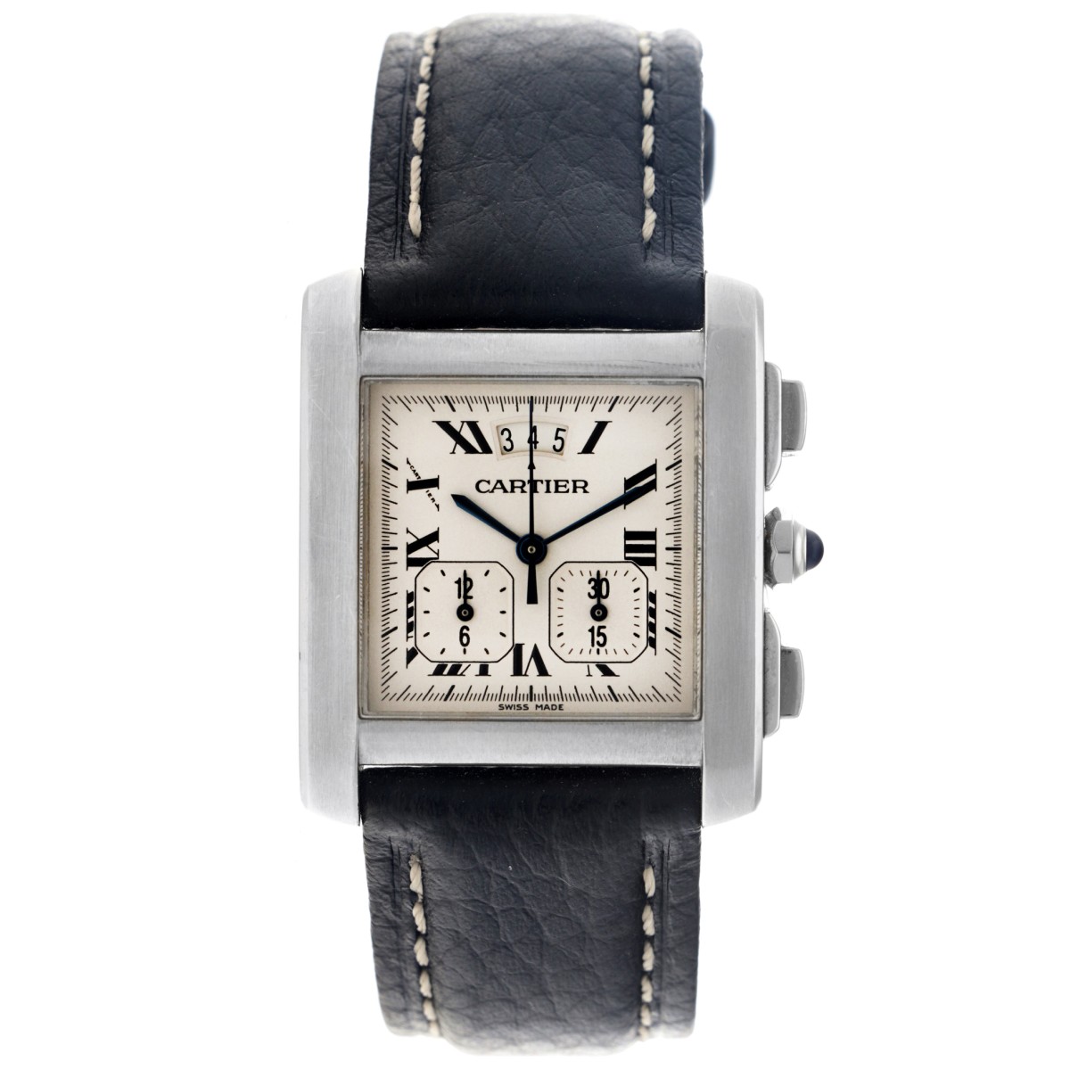 Cartier Tank Française Chronoflex 2531 - Heren polshorloge - 2003.