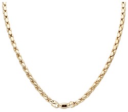 No reserve - Monzario 14K geelgouden schakelcollier.