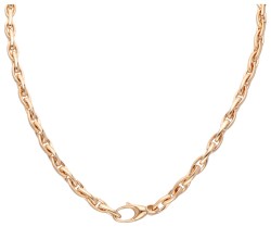 Treemme 18 kt. roségouden anker schakelcollier.
