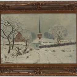 Joseph Caron (Brussel 1866 - 1944), "Effet de Neige"