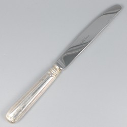 Robbe & Beking 6-delige set dessertmessen, model Alt-Faden, zilver.