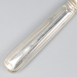 Robbe & Beking 6-delige set dessertmessen, model Alt-Faden, zilver.