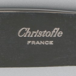 Christofle 6-delige set dinermessen, model Spatours, verzilverd.