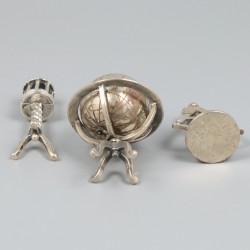 3-delig lot miniaturen zilver.