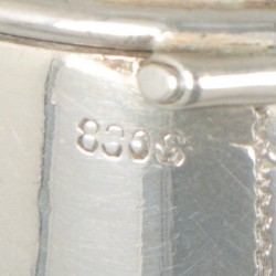 Rozenkransdoosje zilver.