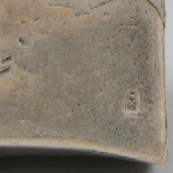 Miniatuur stratenreinigerskar zilver.