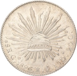 Mexico. Republic. 8 Reales. 1896 R.S.