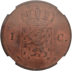 1 cent. Willem I. 1823 U. MS 63 RB