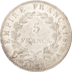 France. Empire. Napoleon. 5 Francs. 1811 A.