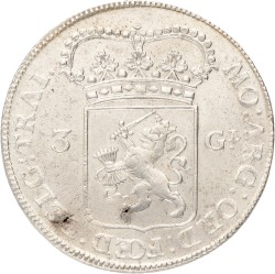 3 gulden - Generaliteits. Utrecht. 1795. Prachtig +.