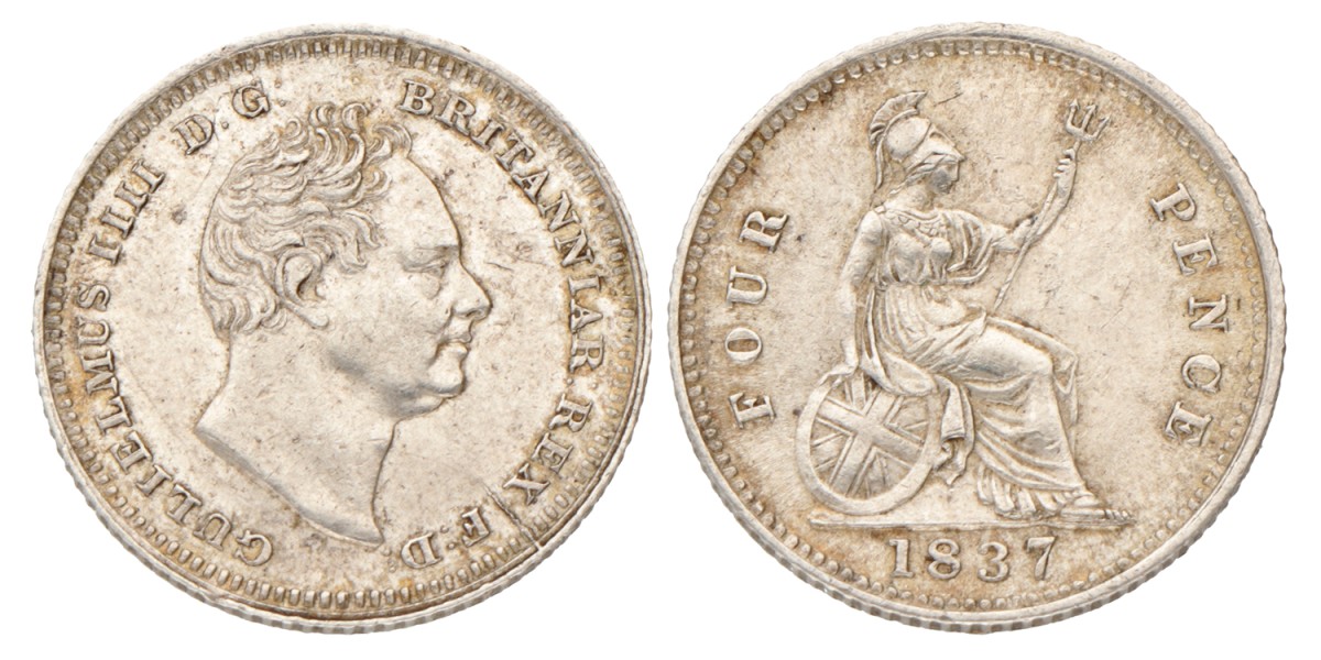 Great Britain. William IV. Groat. 1837.