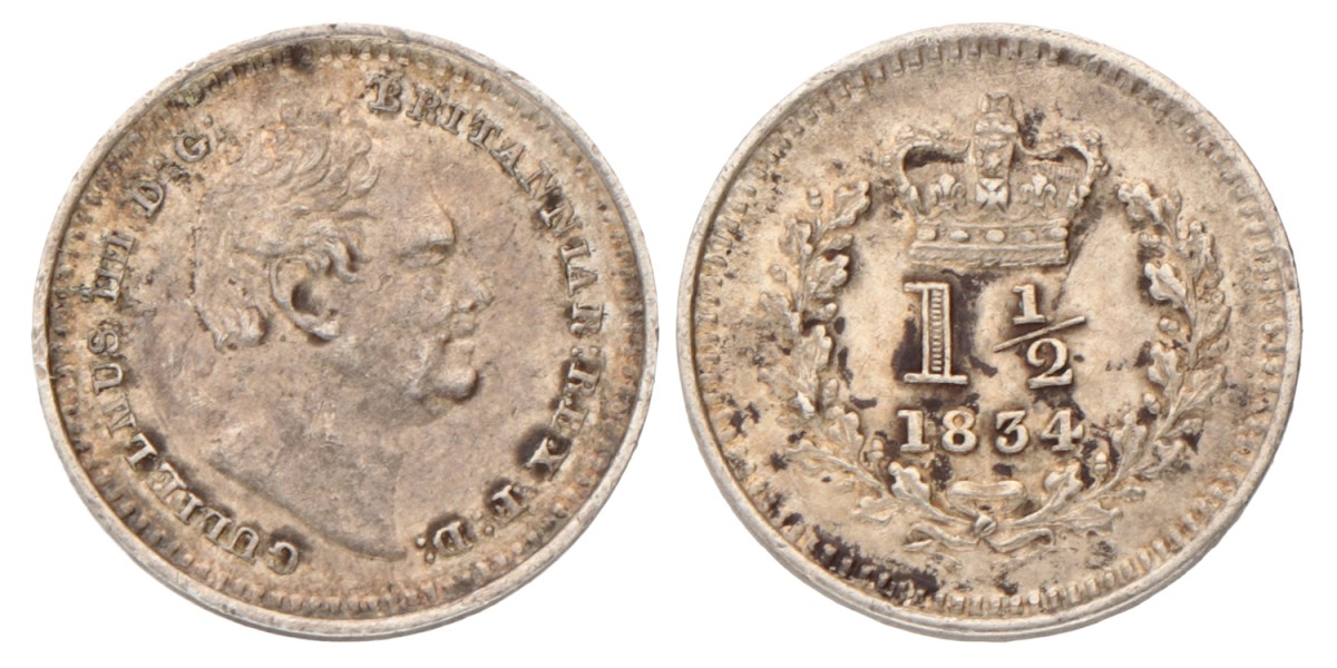 Great Britain. William IV. 3-half pence. 1834.