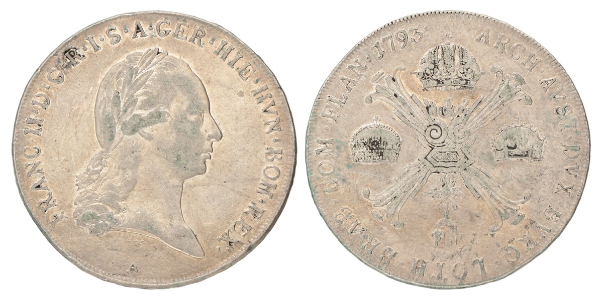 Austria. Franz II. Kronerthaler. 1793 A.