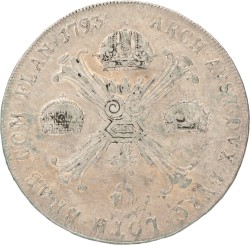 Austria. Franz II. Kronerthaler. 1793 A.