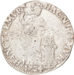 1 gulden - Generaliteits. Overijssel. 1724. Fraai.