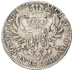 Kronenthaler. Brabant. Antwerpen. Maria Theresia. 1766. Zeer Fraai.