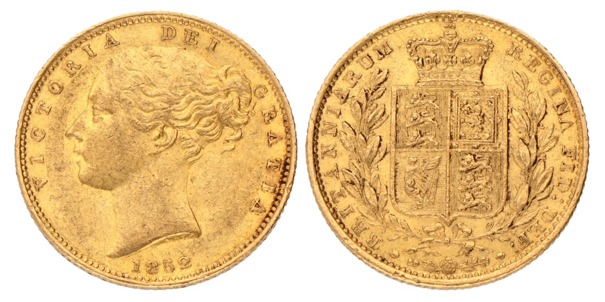 Great Britain. Victoria. Sovereign. 1852.