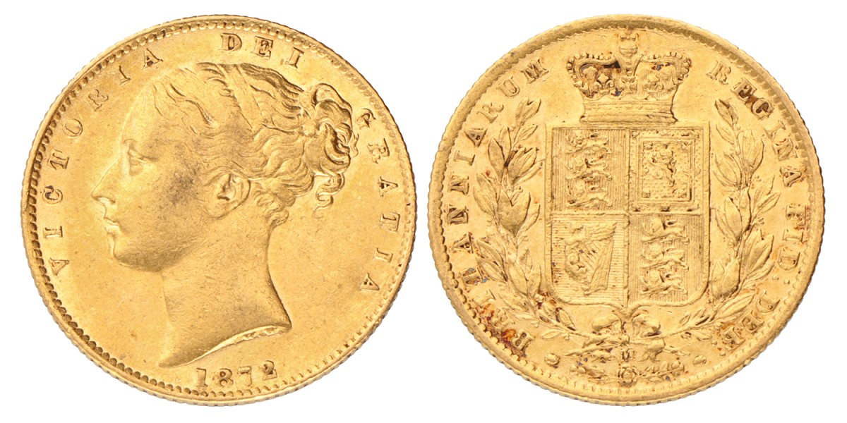 Australia. Victoria. Sovereign. 1872 M.