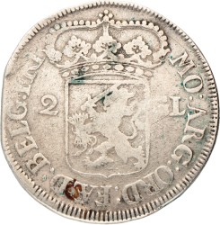 2 gulden - Generaliteits. Friesland. 1696. Fraai.