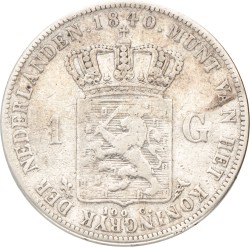 1 Gulden. Willem I. 1840. Fraai.