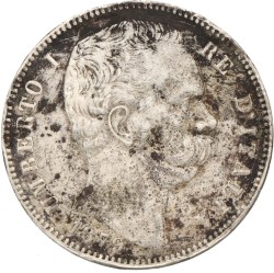 Italy. Umberto I. 5 Lire. 1879 R.