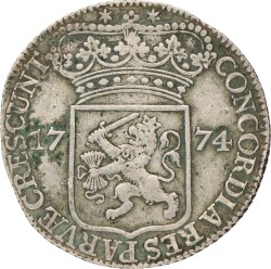 Zilveren Dukaat. Zeeland. 1774. Zeer Fraai -.