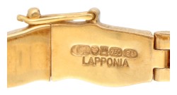 18 kt. Geelgouden armband door Björn Weckström voor Lapponia.