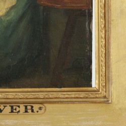 Toegeschreven aan J.S.H. Kever (Amsterdam 1854 - 1922 Laren NH), Een handwerkende vrouw in een interieur.