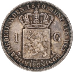 1 Gulden . Willem I. 1840. Fraai / Zeer Fraai.