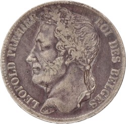 Belgium. Leopold I. 5 Francs. 1832.
