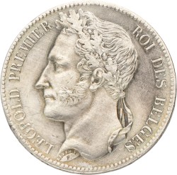 Belgium. Leopold I. 5 Francs. 1833.