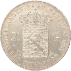 2½ Gulden. Willem I. 1840. Zeer Fraai.