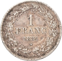 Belgium. Leopold I. 1 Franc. 1834.