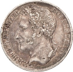 Belgium. Leopold I. 1 Franc. 1834.