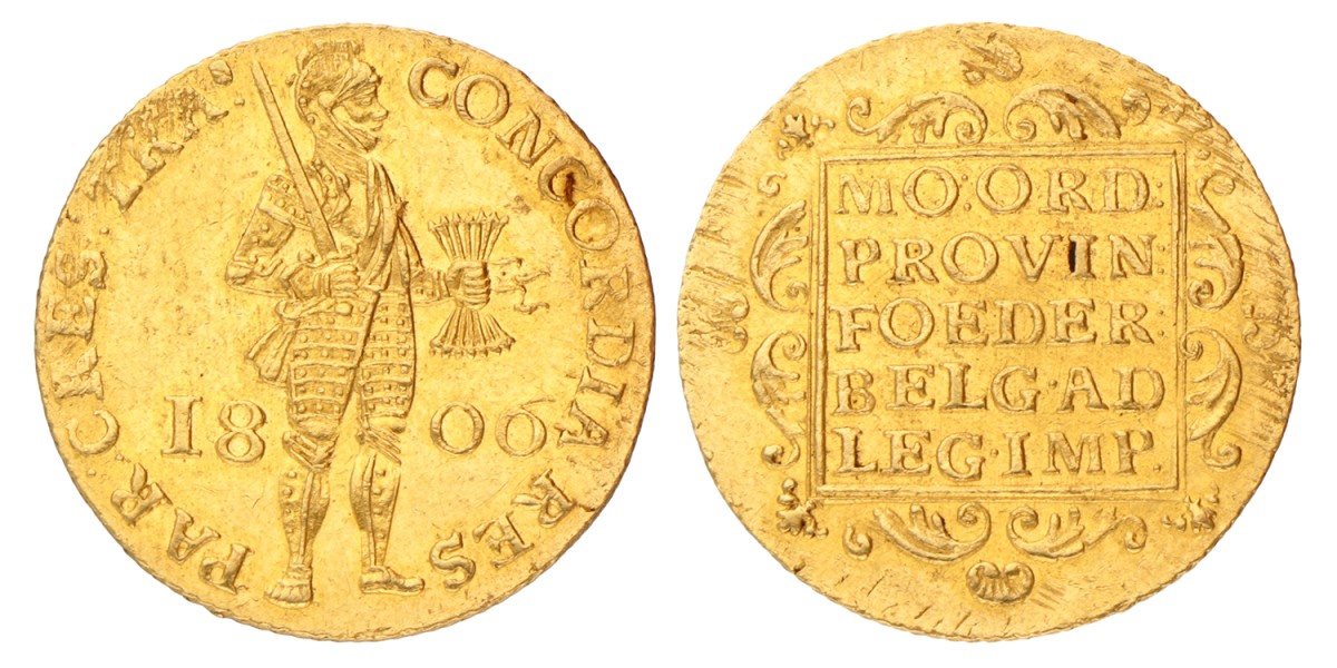 Gouden dukaat. Utrecht. Lodewijk Napoleon. 1806. Zeer Fraai.