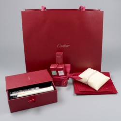 Cartier 'Lanières' 18 kt. witgouden tennisarmband bezet met ca. 1.68 ct. diamant.