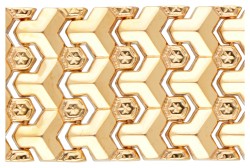 Italiaanse 18 kt. roségouden flexibele armband.