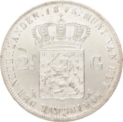 2½ Gulden. Willem III. 1873. UNC -.