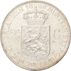 2½ Gulden. Wilhelmina. 1898. Prachtig +.