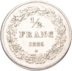 Belgium. Leopold I. ½ Franc. 1835.