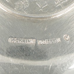 Muntschaal (Hong Kong, Tackhing) zilver.