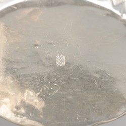 4-delig theeservies, Chinese export (Tu Mao Xing 涂茂興, of JiuJiang, Provincie Guangdong) zilver.