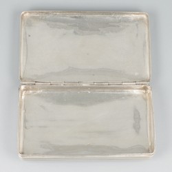 Tabaksdoos (Schoonhoven, Gerrit Hooghwinkel, 1834) zilver.