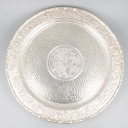 4-delig theeservies, Chinese export (Tu Mao Xing 涂茂興, of JiuJiang, Provincie Guangdong) zilver.