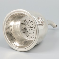 Decanteer- / wijntrechter zilver.