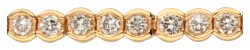 18 kt. Geelgouden tennisarmband bezet met ca. 2.44 ct. diamant.