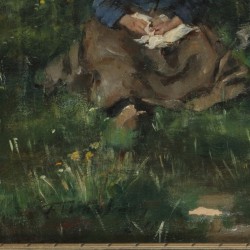 Froukje Wartena (Akkrum 1858 - 1933 Laren), Kalverliefde.