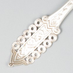 Puddingschep zilver.